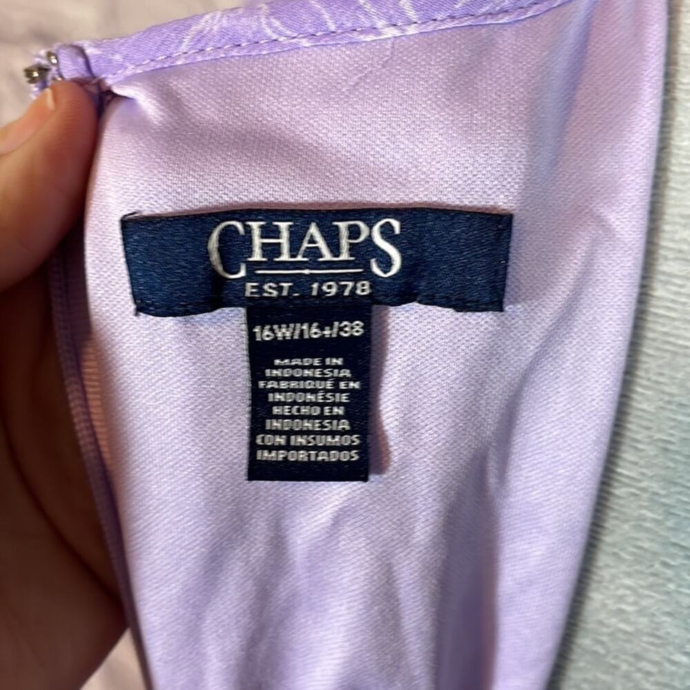 Ralph Lauren Chaps Lilac Ruffle Midi Dress - Picture 7 of 12